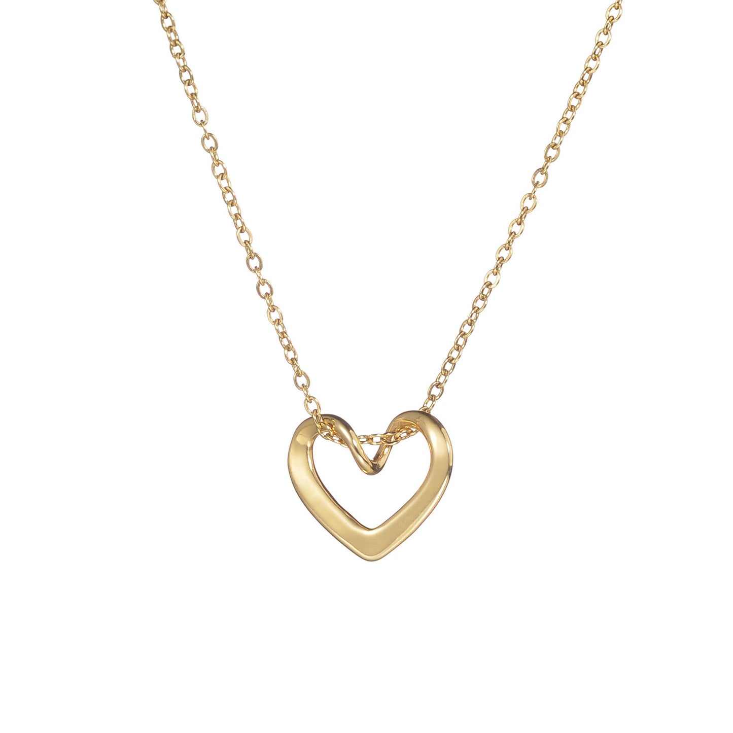 Collana Empty heart gold