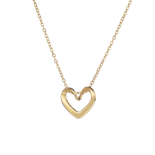 Collana Empty heart gold