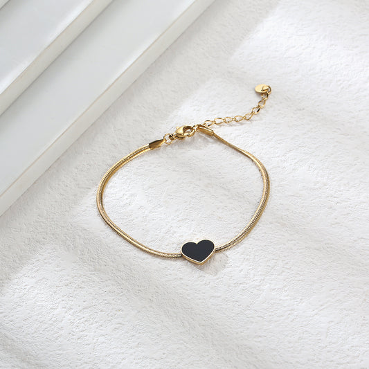 Bracciale Snake Black Heart